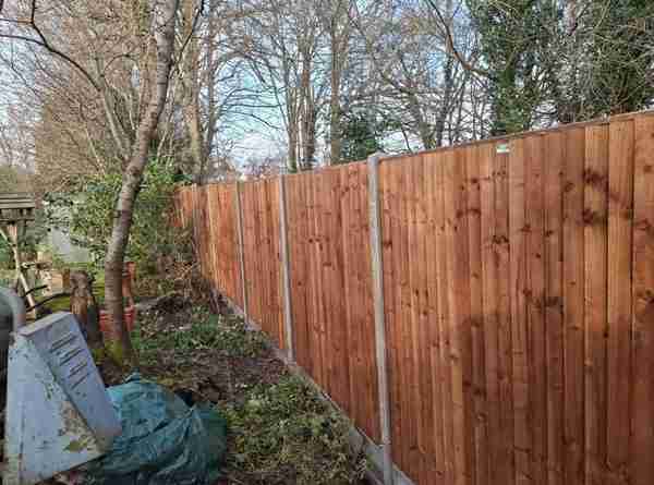 after new fence installation