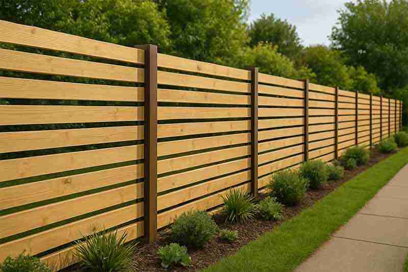 slatted fencing